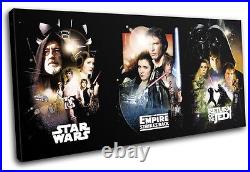 Star Wars Vintage Movie Greats SINGLE CANVAS WALL ART Picture Print