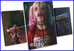 Suicide Squad Harley Quinn Movie Poster MULTI CANVAS WALL ART Picture Print
