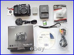 Superb/Boxed Canon PowerShot G12 +SpareBattery+SD #538