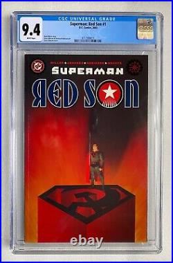 Superman Red Son #1 Cgc 9.4 Mark Millar 2003 DC Movie