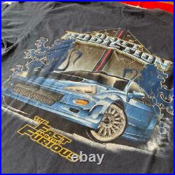 THE FAST AND THE FURIOUS Big print T-shirt Size XL Color black vintage movie