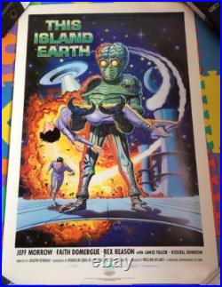 THIS ISLAND EARTH 1 SHT POSTER Mitch O'Connell SIGNED LIMITED 500 NOT MONDO
