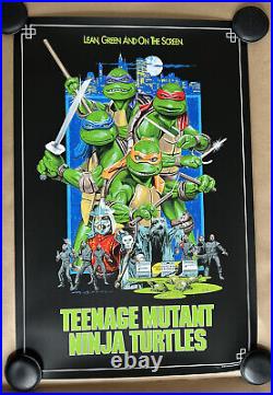 Teenage Mutant Ninja Turtles The Movie By Paul Mann 18 Colour Screen Print BNG