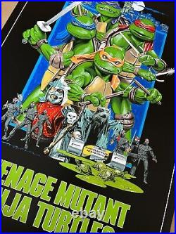 Teenage Mutant Ninja Turtles The Movie By Paul Mann Art Poster Screen Print BNG