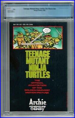 Teenage Mutant Ninja Turtles The Movie #nn (1990) CGC 9.6 WP Laird Eastman