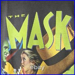 The Mask Movie Promo Shirt AOP Reprint Single Stitch Size Large 90s Modern