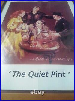 The Quiet Pint Michael McDade 1997 Framed Colour print 14x17.5 quiet man movie