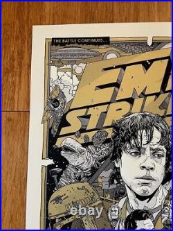 Tyler Stout Empire Strikes Back RARE Variant Poster Mondo & Alamo Drafthouse
