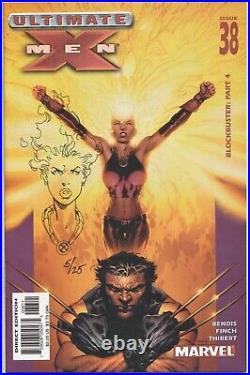 Ultimate X-men #38 Art Thibert Remarked Phoenix Sketch Jay Company Coa Movie