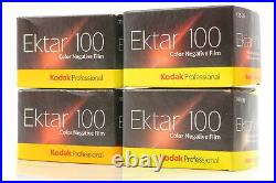 Unused 4 Rolls Kodak Ektar 100 Color Negative 35mm film 36 Exp From JAPAN