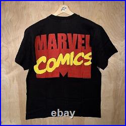 VINTAGE 1997 MARVEL WOLVERINE MEGA PRINT ALL OVER PRINT TEE SHIRT LARGE 90s NEW