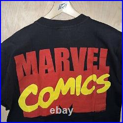 VINTAGE 1997 MARVEL WOLVERINE MEGA PRINT ALL OVER PRINT TEE SHIRT LARGE 90s NEW