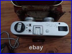 Viewmaster Mark II (2) Stereo Color Film Camera With Case Untested