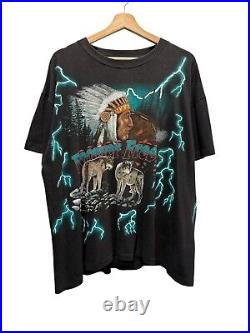 Vintage American Thunder Sunrise Sportswear Forever Free Lightening T-Shirt