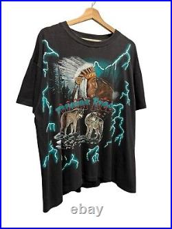 Vintage American Thunder Sunrise Sportswear Forever Free Lightening T-Shirt