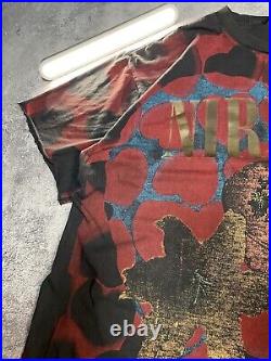 Vintage Giant By Tultex Nirvana Heart Shaped Box T Shirt Mens XL All Over Print