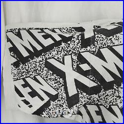 Vtg 1993 Marvel Comics X-Men All Over Mega Print T Shirt XL Black White Flaws
