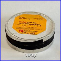 Vtg Kodak CFH Film for cinefluorography 35mm 200' EXPIRED SEALED B&W Ortho film