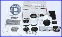 WHITE Canon EOS 100D/X7 Digital SLR Camera. 2 x lens- 18-55mm+40mm JAPAN EDITION