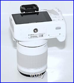 WHITE Canon EOS 100D/X7 Digital SLR Camera. 2 x lens- 18-55mm+40mm JAPAN EDITION