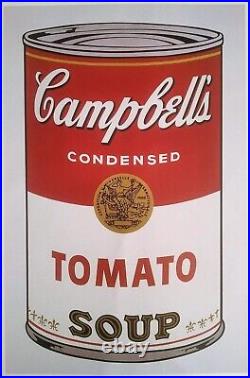 Warhol ICONIC Lithograph #UniqueGift Campbell's Soup 1968 ANDY WARHOL POP Art