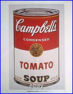 Warhol ICONIC Lithograph #UniqueGift Campbell's Soup 1968 ANDY WARHOL POP Art