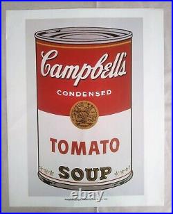 Warhol ICONIC Lithograph #UniqueGift Campbell's Soup 1968 ANDY WARHOL POP Art