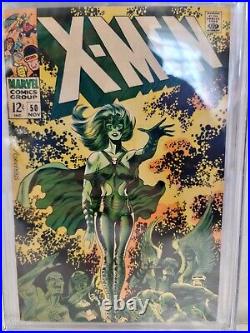 X-Men #50 CGC 7.5 OW to WP 1st Cover of Polaris Steranko Marvel 1968